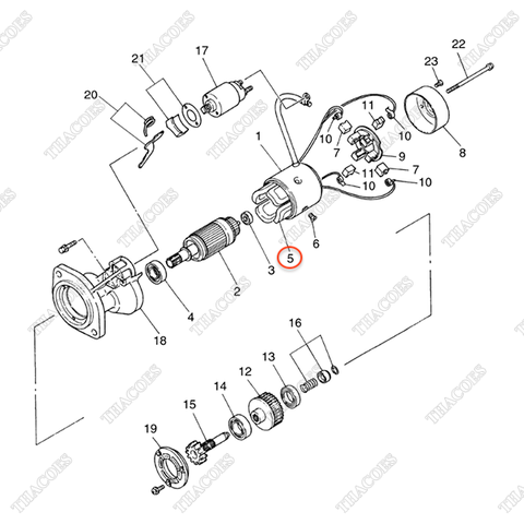 Stator máy đề A-23306-6T000
