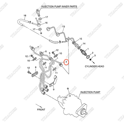 Ống dầu máy 1 A-16680-40K00