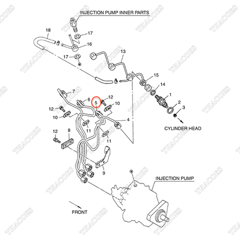 Ống dầu máy 2 A-16681-40K00