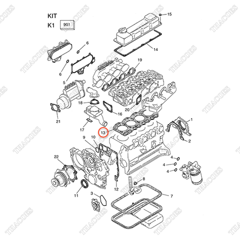 Gioăng mặt máy A-11044-1W440 (Grade 1)
