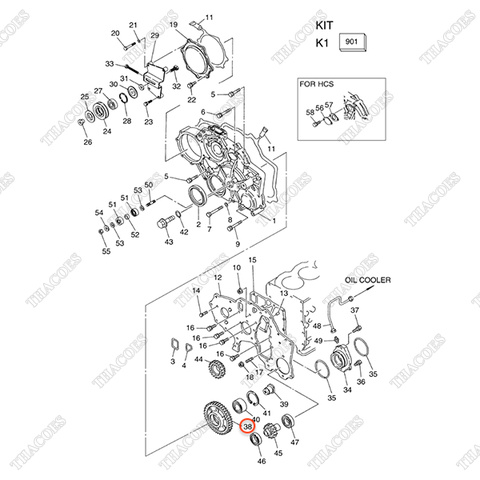 Bánh răng trung gian A-13014-41K00