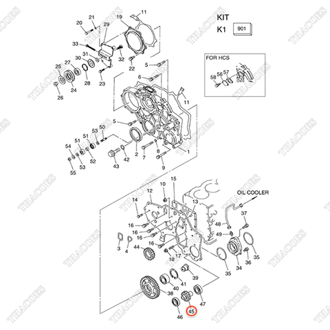 Bánh răng bơm thuỷ lực A-33320-40K00