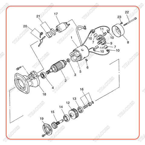 (OC) Củ đề A-23300-40K21 (12V)