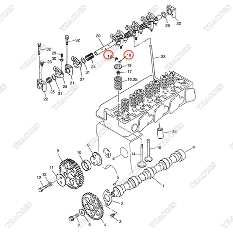 Móng hãm xupap A-13208-Z5500 (16c)
