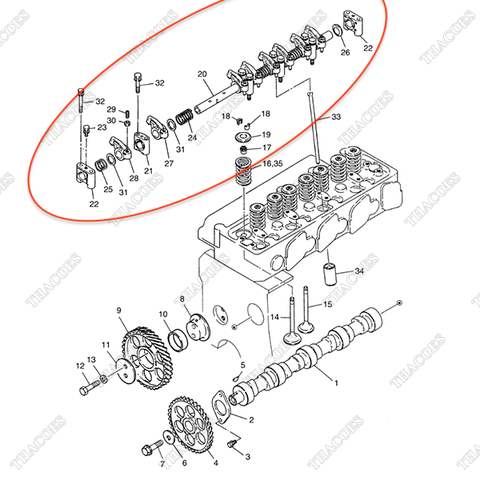 Cụm dàn cò A-13251-63G02 (Inc 20-32)