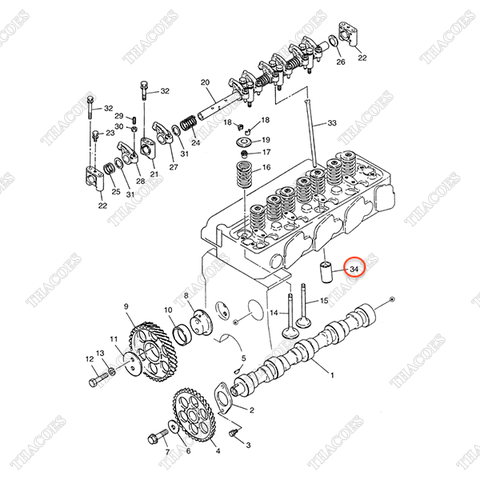 Con đội trục cam A-13231-54T02 (8c)