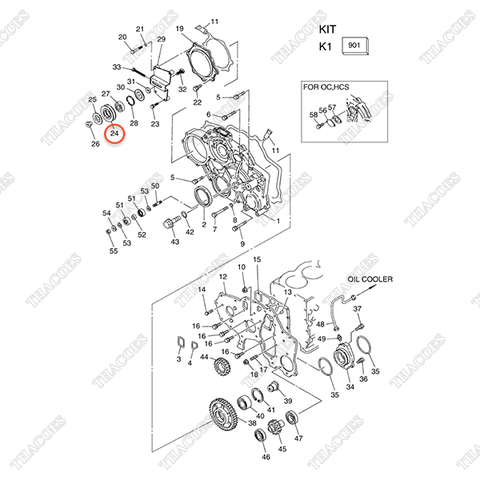 Puly trung gian A-23151-43G00
