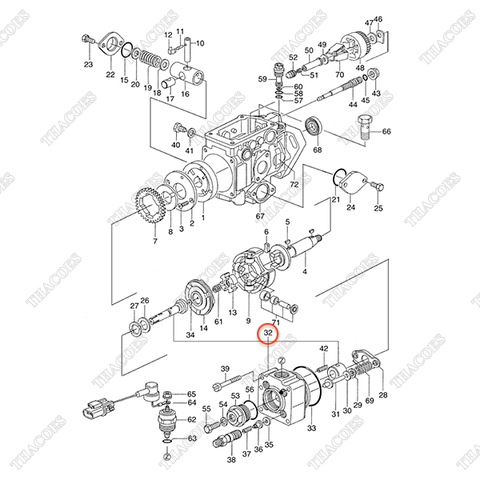 Đầu bơm cao áp A-146401-0520