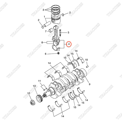 Tay biên A-12100-0W802 (Inc 5-7)