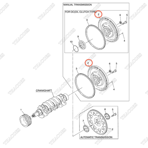 (MT) Puly trục cơ A-12310-NA002 (OC) (FD20C7, FD20T7, FD20W7, FD25C7, FD25T7, FD25W7, FD30C7, FD30T7, FD30W7)