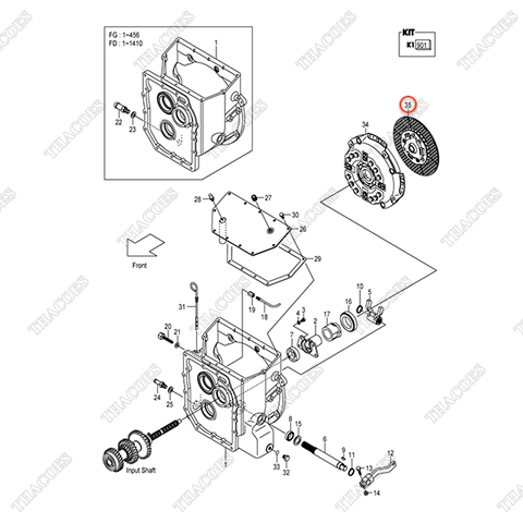 Đĩa lá côn ướt 134H3-10211