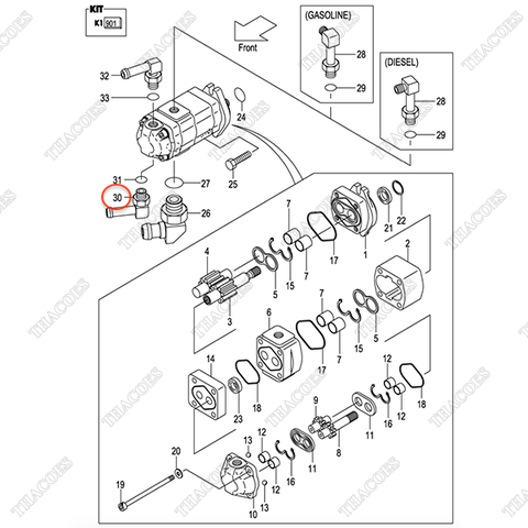 Rắc co bơm 234H7-62351