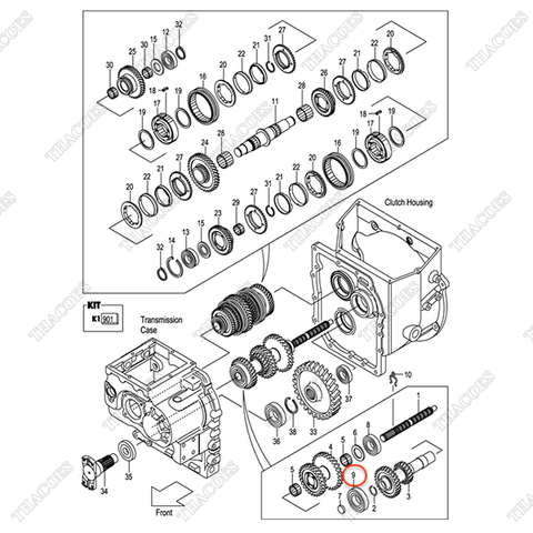 Vòng bi trục số 03000-06208 (1c)