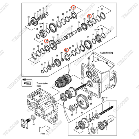 Bánh răng 12N43-42291 (4c)