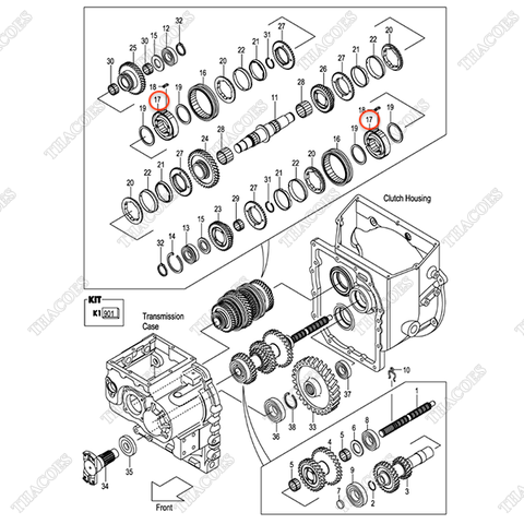 Ổ đỡ ly hợp 12N43-42161 (2c)