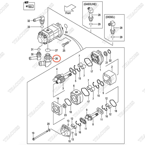 Rắc co bơm 239H7-60201