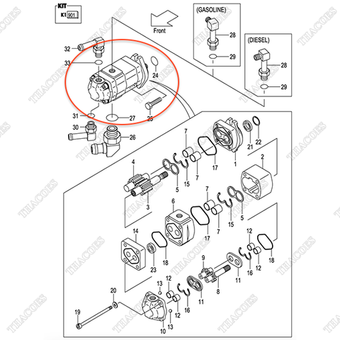 Bơm thuỷ lực 134H7-10301