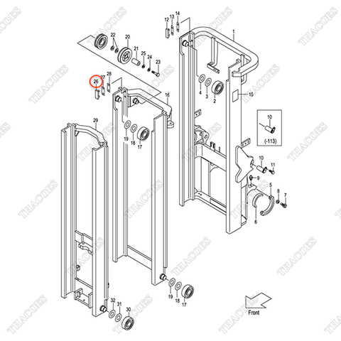 (VFHM2N5) Bạc trượt 216G8-33351 (2c)