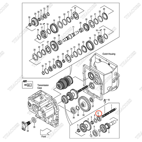 Vòng bi trục số 03000-06207 (1c)
