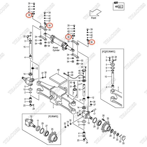 (Seri 2227-Up) Chốt nối 22B54-32171 (4 cái)