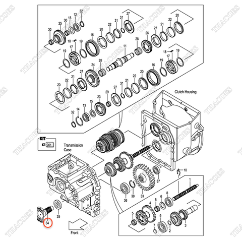 Đầu trục truyền số 12N53-82201