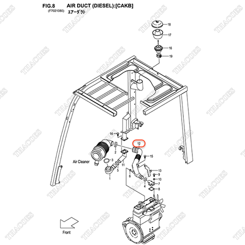 (CAKB) Cổ hút 22N51-00301