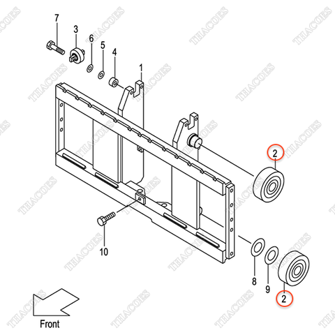 (VFHM2N5) Vòng bi nâng hạ 277P8-22051 (119mm)