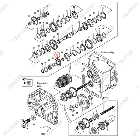 Bánh răng đi nhanh 12N43-42251
