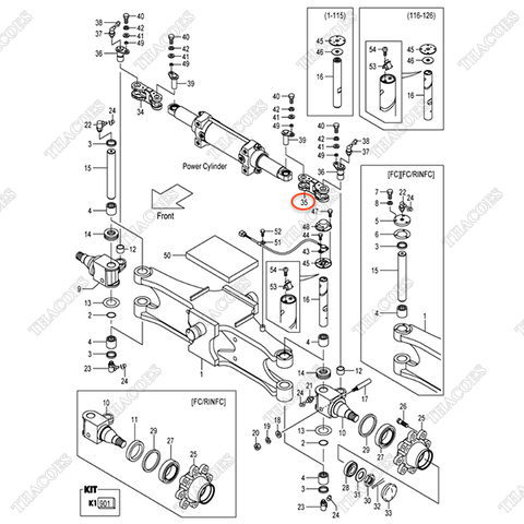 (Seri 1~112) Giằng lái trái 22N54-32971
