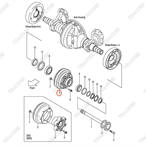 Moay ơ và trống phanh 22N93-02001