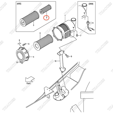 Lọc gió trong 213T1-02021
