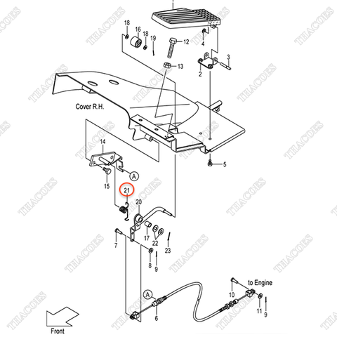 Lò xo chân ga 22N55-22031