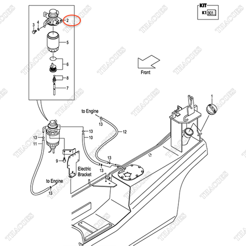 Bơm mồi nhiên liệu Z-8-94367-293-3