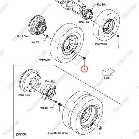 Đai ốc tắc kê 24354-32311
