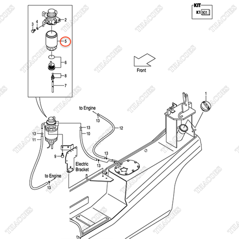 Lọc nhiên liệu tinh 20801-02141