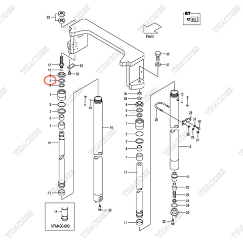 (VFM2N4) Căn đệm 23650-52861 (Rear)