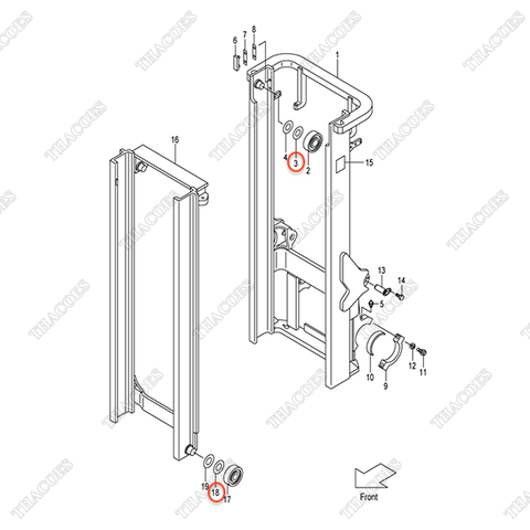 (VM2N5) Căn đệm 277P8-22071 (0,5mm-ID35)