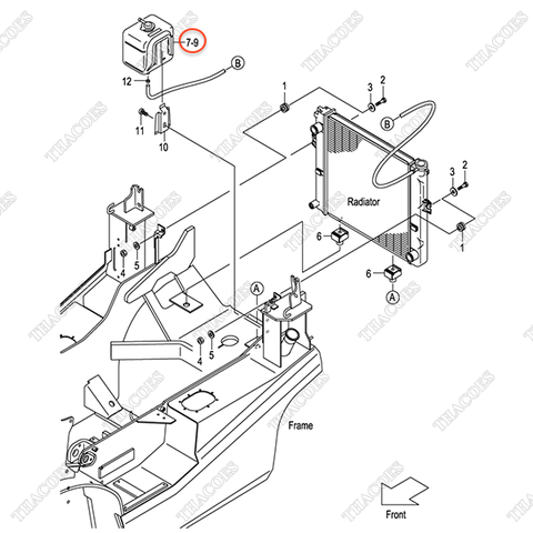 Bình nước phụ 256A2-12031
