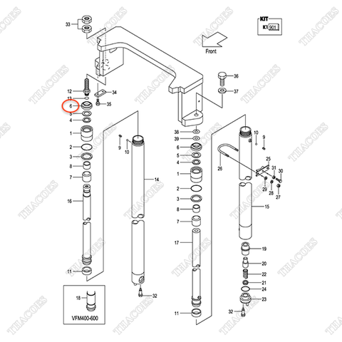 (VFM2N5) Phớt bụi 27410-53111