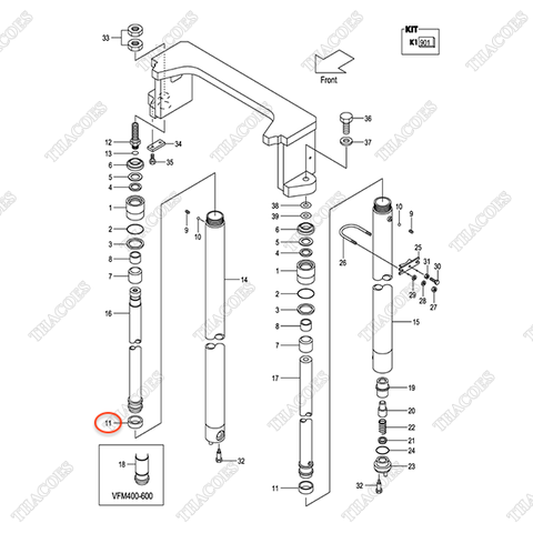 (VFM2N5) Dẫn hướng 22580-53321