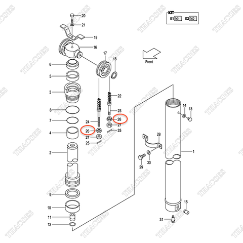 (VFHM2N5) Ecu 01400-00018 (Chi tiết 26)