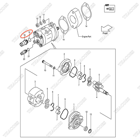 Rắc co bơm 216M7-62101