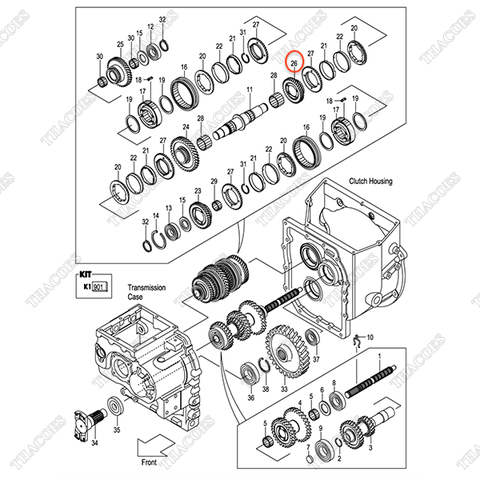 Bánh răng lùi 12N43-42281