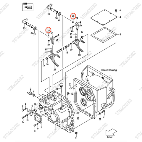 (Kit K2) Oring 03300-00180
