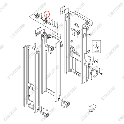 (VFHM2N5) Puly lăn 63130-15301