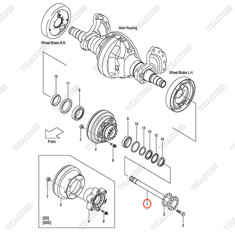 Trục láp 214J3-02012