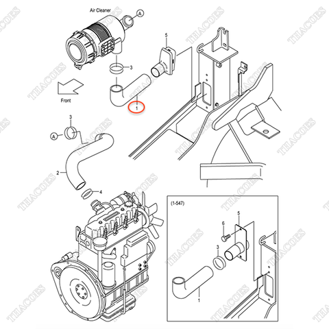 Ống nạp gió 22B51-02201