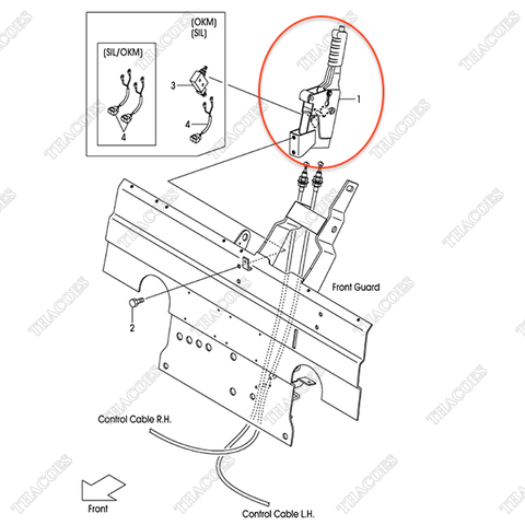 (Seri 200-Up) Cần kéo phanh tay 22N55-50201