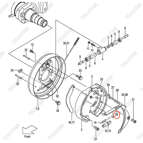 Lò xo phanh 22673-72391
