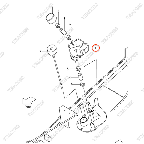 (Seri 746-Up) Bình dầu phụ 22N57-53101
